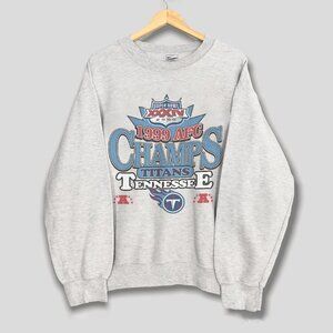1999 Vintage Tennessee Titans AFC Super Bowl Football Sweatshirt Retro NFL Shirt